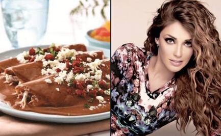 Comparan atuendos de Anahí con fotos de enfrijoladas