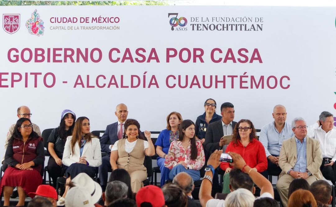 Clara Brugada anuncia inversión de más de 3 mdp para iluminar Tepito (13/03/2025). Foto: Especial