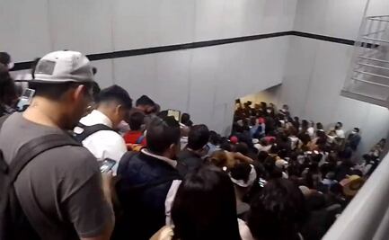 Así captaron en videos la interrupción del servicio en Balderas de Línea 1 del Metro