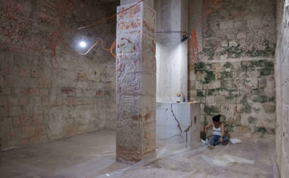 Restauradoras devuelven antiguo esplendor a Chichén Itzá