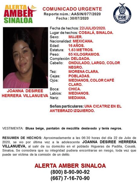 Reportan a cinco menores desaparecidos en una semana en Sinaloa