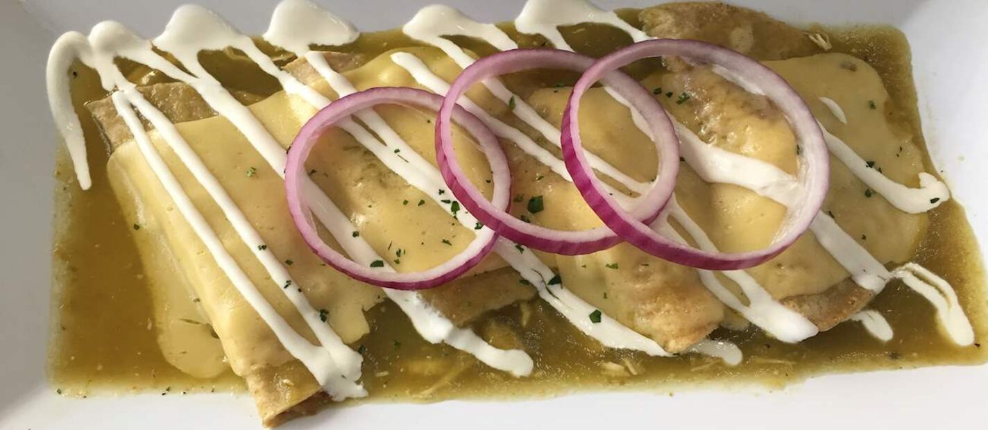 Enchiladas suizas. Foto: Atlas Taste