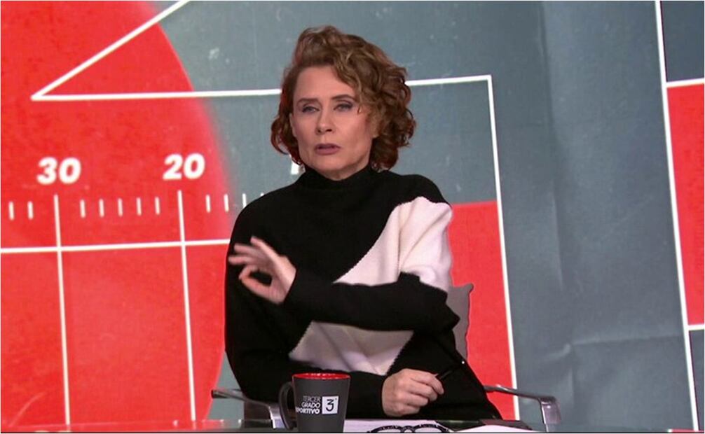 Denise Maerker en Tercer Grado Deportivo. FOTO: ESPECIAL
