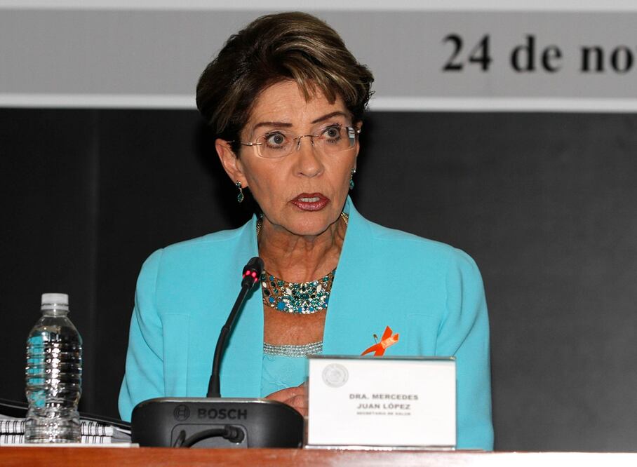 La secretaria de Salud, Dra. Mercedes Juan López durante comparecencia en el Senado de la República (Foto: Agustín Salinas/EL UNIVERSAL)