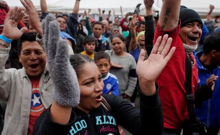 Más de mil 700 migrantes llegan a la frontera con EU, antes del discurso de Trump