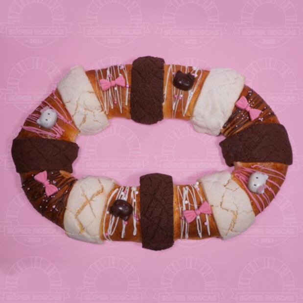 Crean la rosca de reyes Hello Kitty para las más tiernas