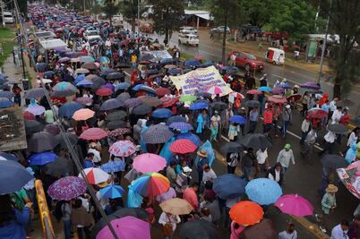 Conmemora CNTE fallido desalojo de plantón en Oaxaca
