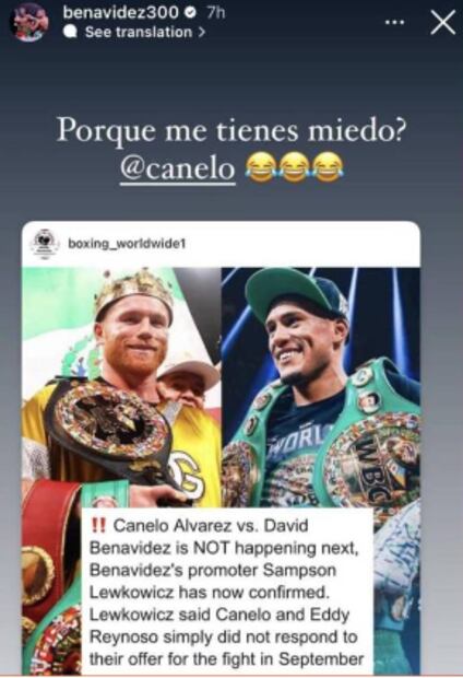 Historia de David Benavidez