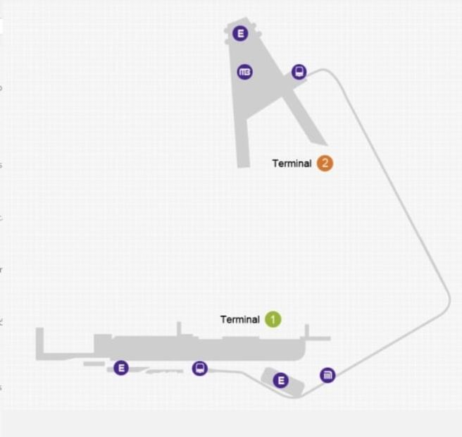 Qué aerolíneas salen de la terminal 1 y 2 del AICM