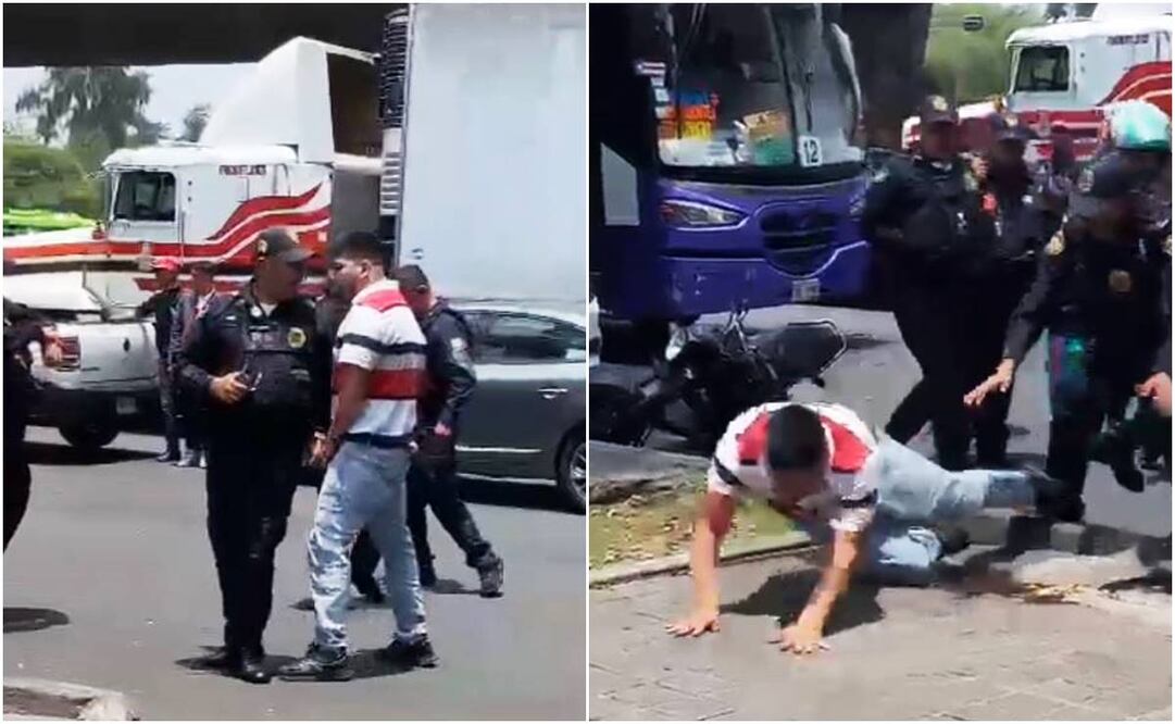 Joven motociclista golpeó a policía de la CDMX. Foto: Especial