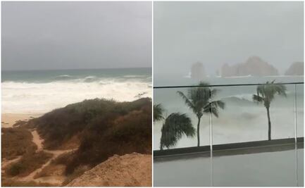 Fuerte oleaje azota Los Cabos por huracán Genevieve; hay dos muertos