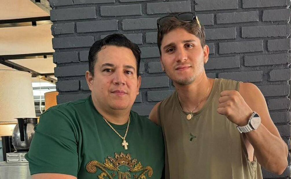 Marco Verde posa junto a Eddy Reynoso. FOTO: @marco_alonso_green
