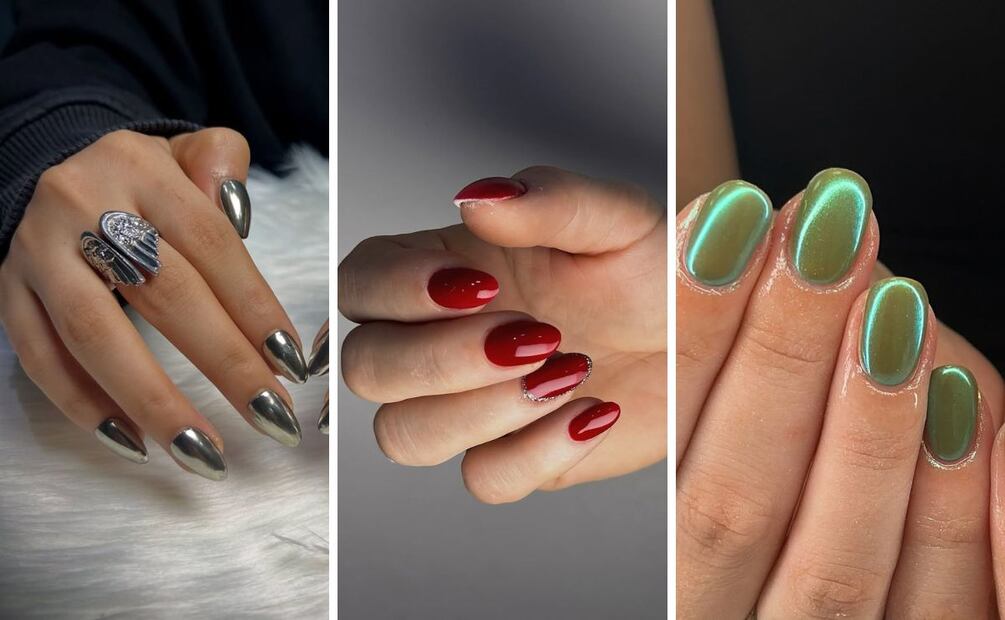 Aunque estos tonos pueden envejecer visualmente las manos, se podrían usar en pequeñas dosis en diseños minalistas. Foto: Especial. Instagram @glowup_girls_vibes @nailademko @__nailsbyalex