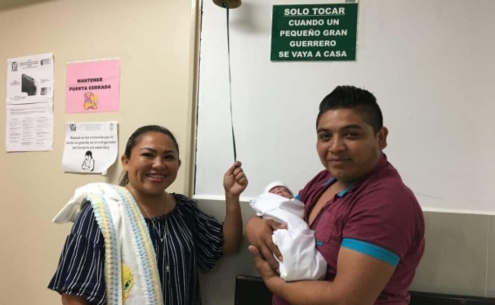 Dan de alta a bebé que nació con prematurez extrema en Yucatán