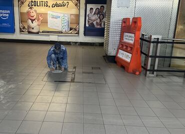Realizan mejoras en estación Bellas Artes; Metro sustituye piso, luminarias y escaleras eléctricas