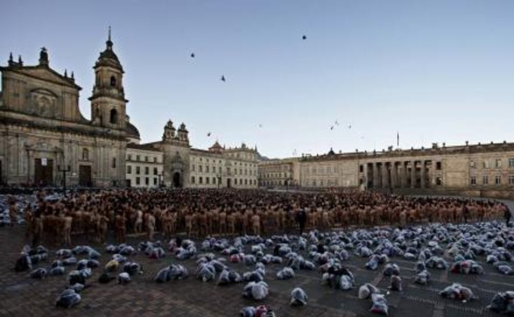 Spencer Tunick en Bogotá: contra el frío y el pudor