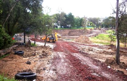 Habitantes del lago de Guadalupe rechazan colector
