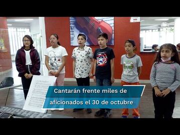 Los niños cantores que llegaran al Gran Premio de la Formula 1 en la CDMX