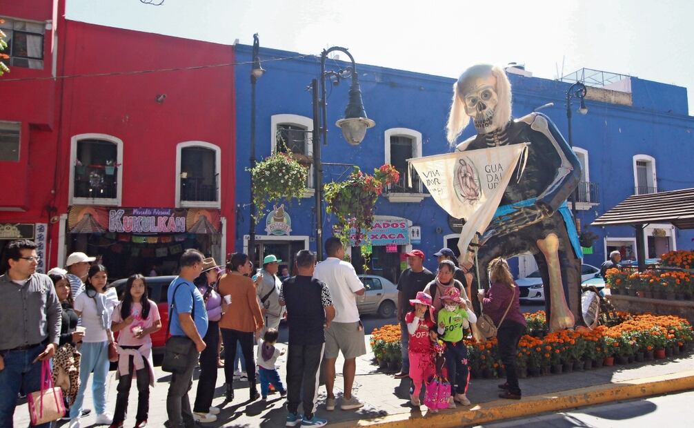 La Catrina alusiva a Miguel Hidalgo está colocada en avenida Hidalgo. Foto: Omar Contreras / EL UNIVERSAL