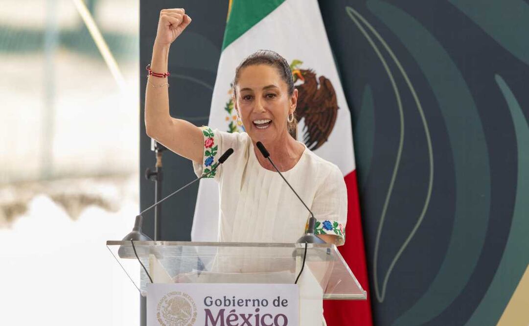 La presidenta Claudia Sheinbaum Pardo encabezó el Arranque de Obras del Programa de Vivienda para el Bienestar, en Campeche, Campeche, este 27 de abril del 2025. Foto Hugo Salvador / EL UNIVERSAL