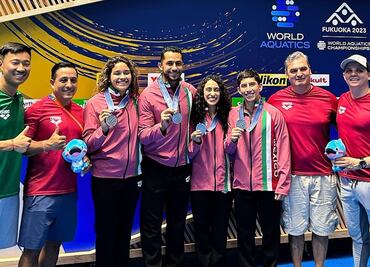 Gabriela Agúndez, Aranza Vázquez, Jahir Ocampo y Randal Willars ganan medalla de plata en el Campeonato Mundial de Fukuoka