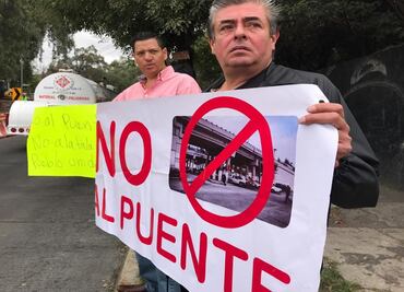 Protestan por la construcción de un puente en Atizapán