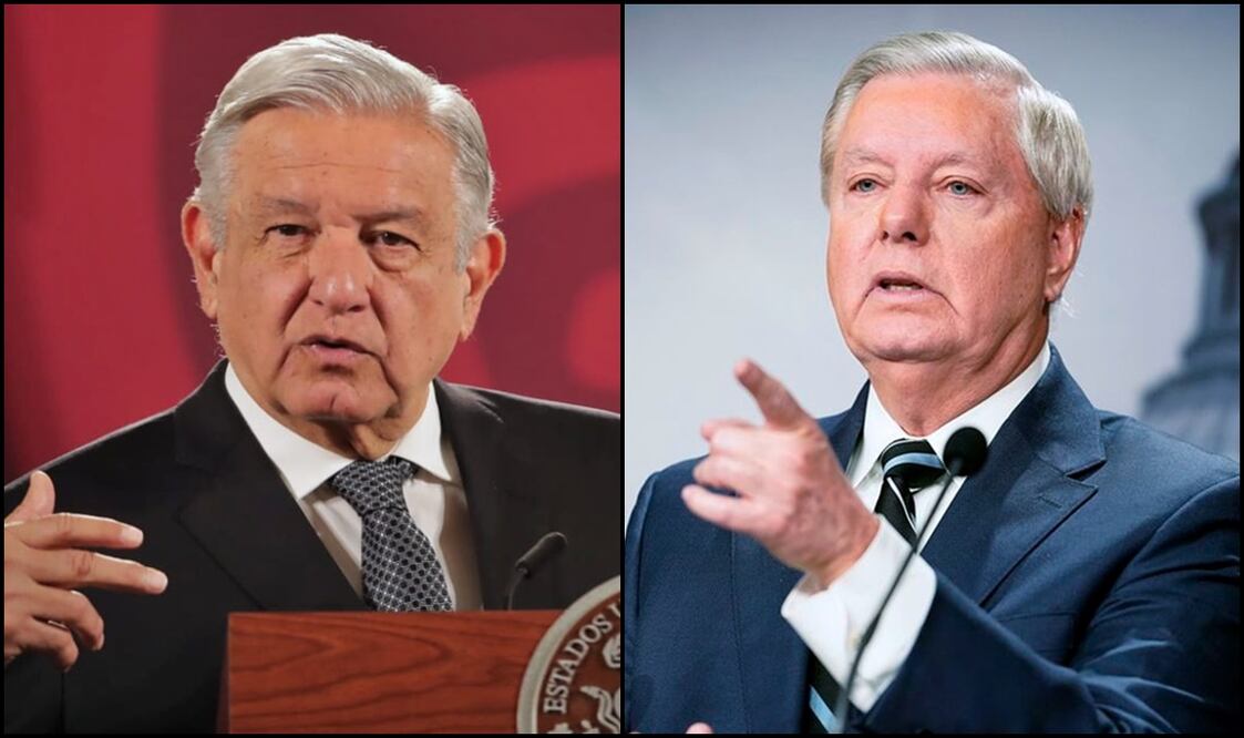 Presidente Andrés Manuel López Obrador / senador republicano, Lindsey Graham