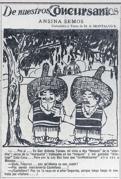 Caricatura en EL UNIVERSAL, 1930. Según informó este diario, la mayoría de los migrantes mexicanos salían de Jalisco, Michoacán, Zacatecas y zona centro; para las autoridades nacionales, la mejor opción para enfrentar la Ley Box era que permitiera la salida de ciudadanos sólo cuando ya tuvieran contrato en EU. Foto: Hemeroteca EL UNIVERSAL
