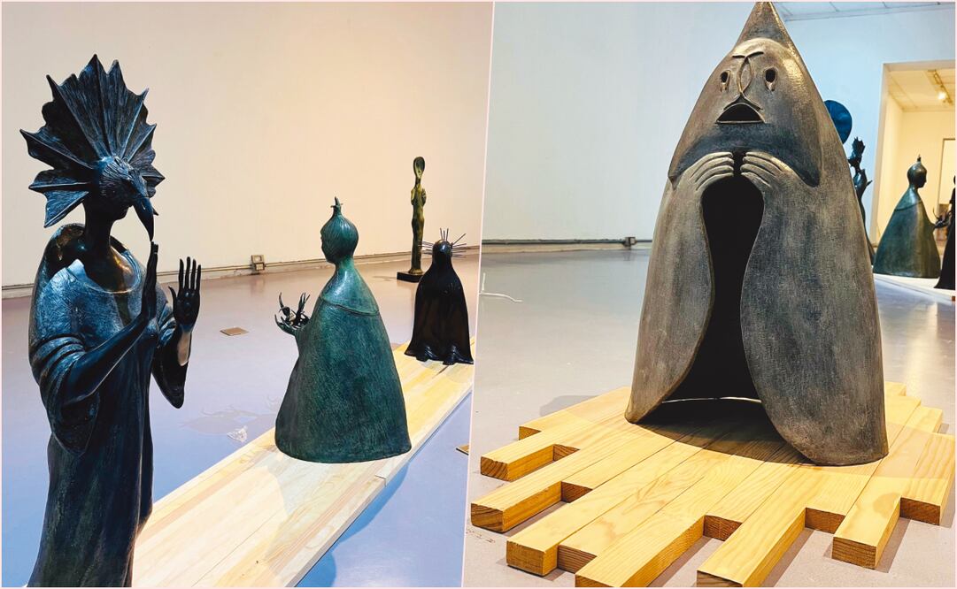 La exposición La acústica de Leonora Carrington. Arte, escritura y feminismo se puede ver en Medellín #28, Roma Norte. Foto: Especial