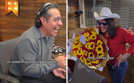 Flores ‘El Patrón’ sorprende a Yordi Rosado con un emotivo mensaje en su cabina de radio