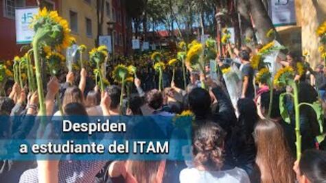 Llegan alumnos del ITAM a homenaje de Fernanda Michua, estudiante fallecida
