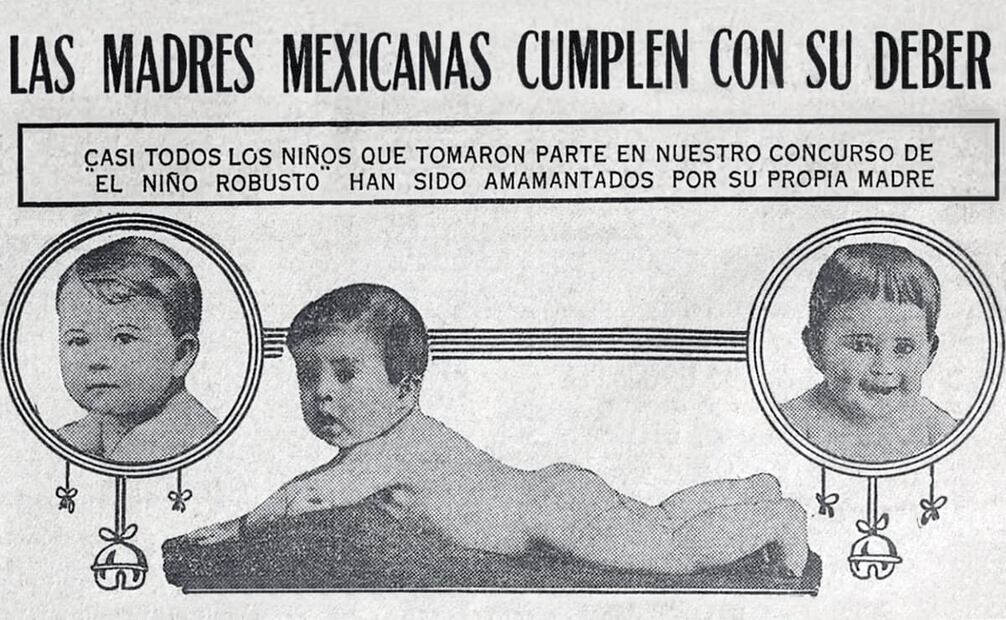 Las entonces únicas razones válidas para detener la lactancia era por enfermedad de la madre –tuberculosis, difteria, pulmonía, tifoidea, epilepsia o desórdenes mentales– o cuando la leche materna traía efectos negativos en el bebé. Foto: Hemeroteca EL UNIVERSAL.
