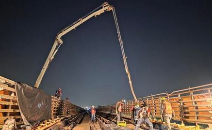 Línea B del Metro: STC realiza colado de nuevas trabes en tramo elevado; reforzamiento se debe a hundimientos en la zona
