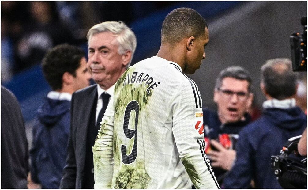 Carlo Ancelotti y Kylian Mbappé Foto: AP