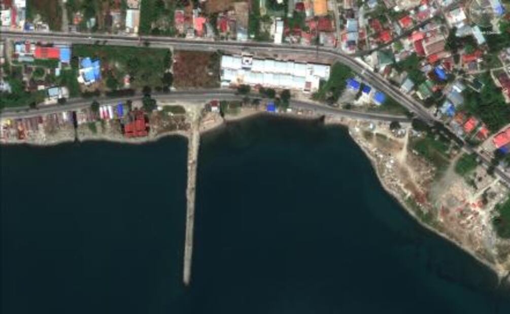 ​Captan antes y después de localidad de Indonesia tras sismo y tsunami