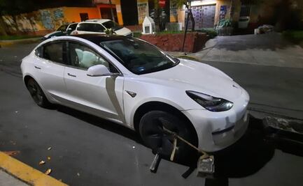 Balean a chofer de DiDi que manejaba un Tesla en la alcaldía Álvaro Obregón