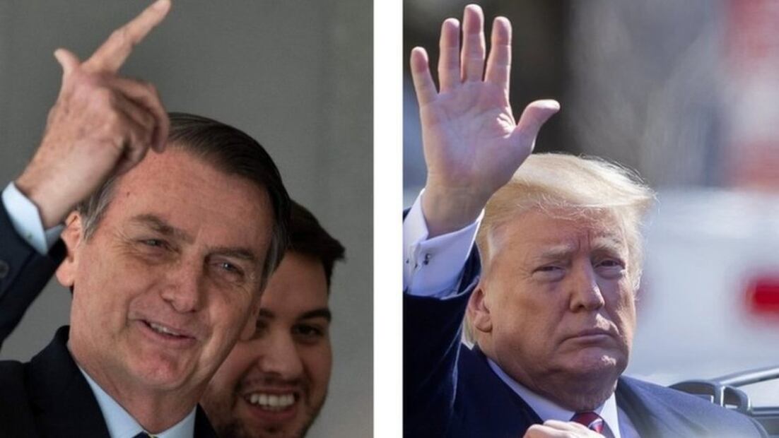 Jair Bolsonaro y Donald Trump. Foto: AFP/EPA