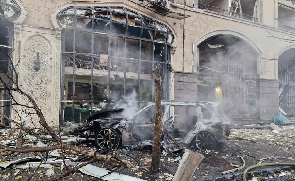Ataque de Rusia en Ucrania. Foto: Xinhua