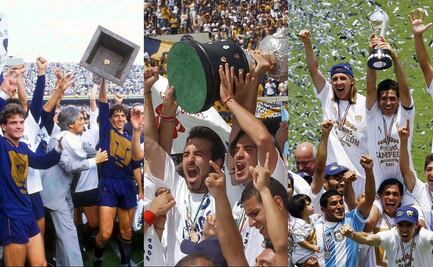 Pumas, las figuras y técnicos en sus campeonatos