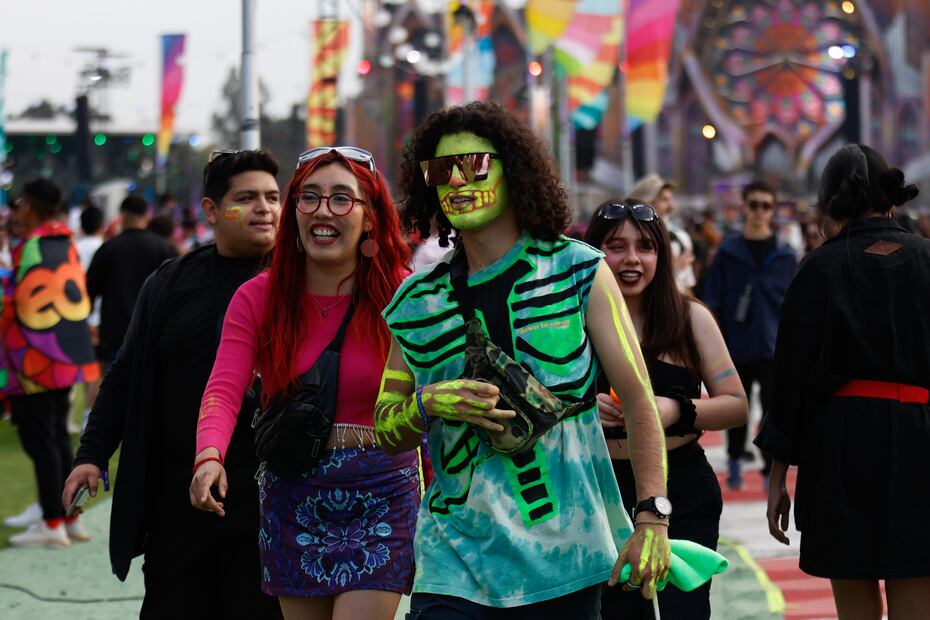 Los colores neón siempre serán un acierto en EDC. Foto: Yaretzy M. Osnaya EL UNIVERSAL