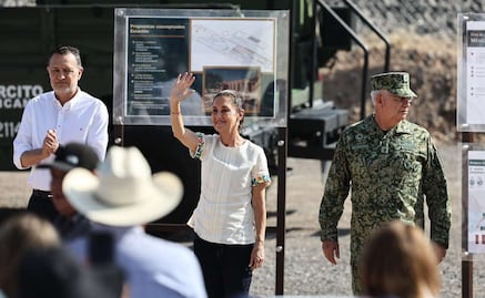 Sheinbaum resalta la capacidad de la Defensa para liderar proyectos; inaugura construcción del Tren México-Querétaro