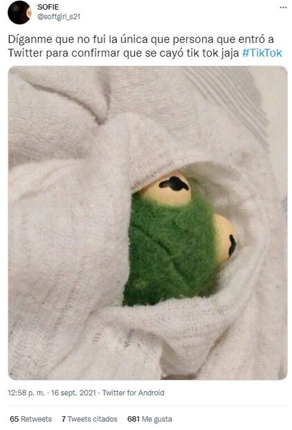 Se cae Tik Tok y usuarios salen a compartir memes en Twitter