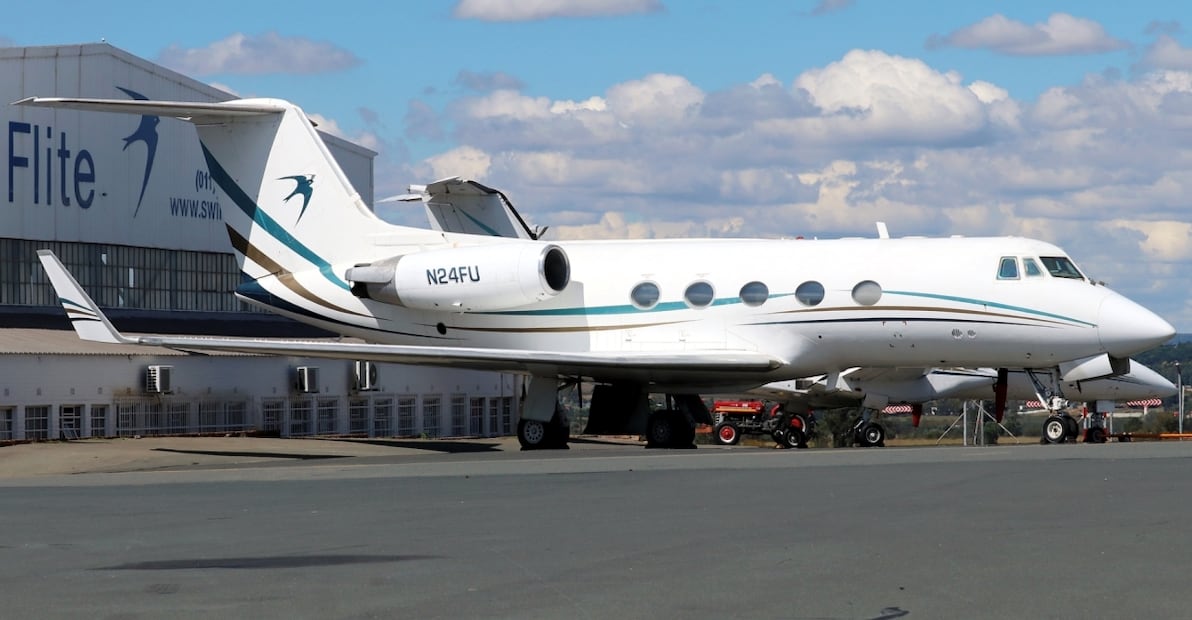 Modelo: Gulfstream IIB. Foto:  Timothy Branbdt /Jetphotos.com