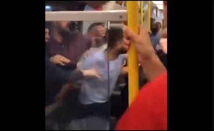 Aficionados de Liverpool y Manchester City pelean en metro