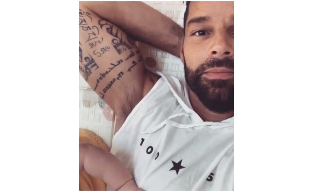 Aquí, el cantante deja ver parte del brazo de su hija. Foto: Instagram 