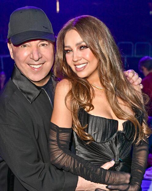 Thalía y Tommy Mottola. Fuente: Instagram @tommymottola