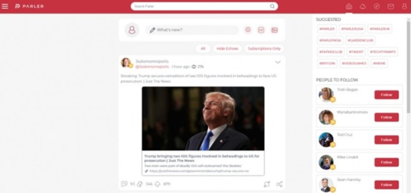 ¿Qué es Parler, el "Twitter" conservador de Estados Unidos?