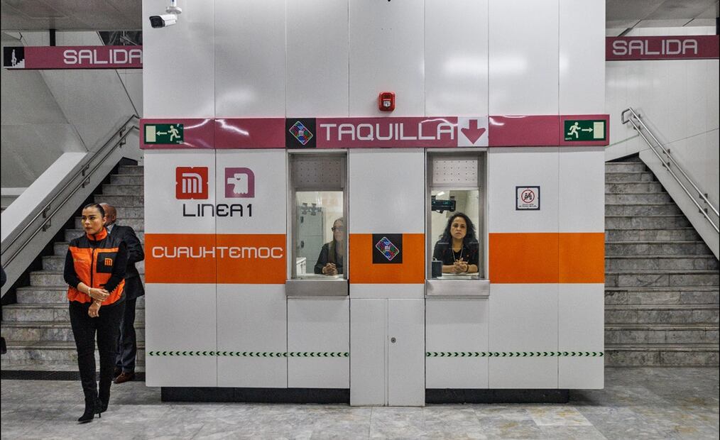 Recorrido por la estación Cuauhtémoc de la Línea 1 de Metro con la jefa de Gobierno Clara Brugada, el 28 de marzo de 2025. Foto: Yaretzy M. Osnaya / EL UNIVERSAL
