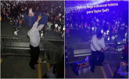 Baile y emoción: Vendedor no desaprovecha el primer concierto de Taylor Swift y lo disfruta