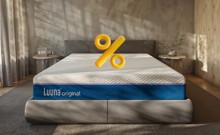 Colchón Luuna en oferta: tecnología Cooling y firmeza personalizada con hasta 51% de descuento